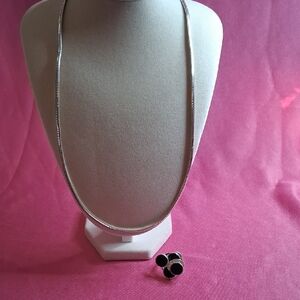 925 Italy Sterling Necklace and Sterling Ring